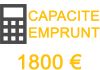 capacité emprunt 1800 euros mois