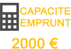 capacité emprunt 2000 euros mois