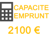 capacité emprunt 2100 euros mois